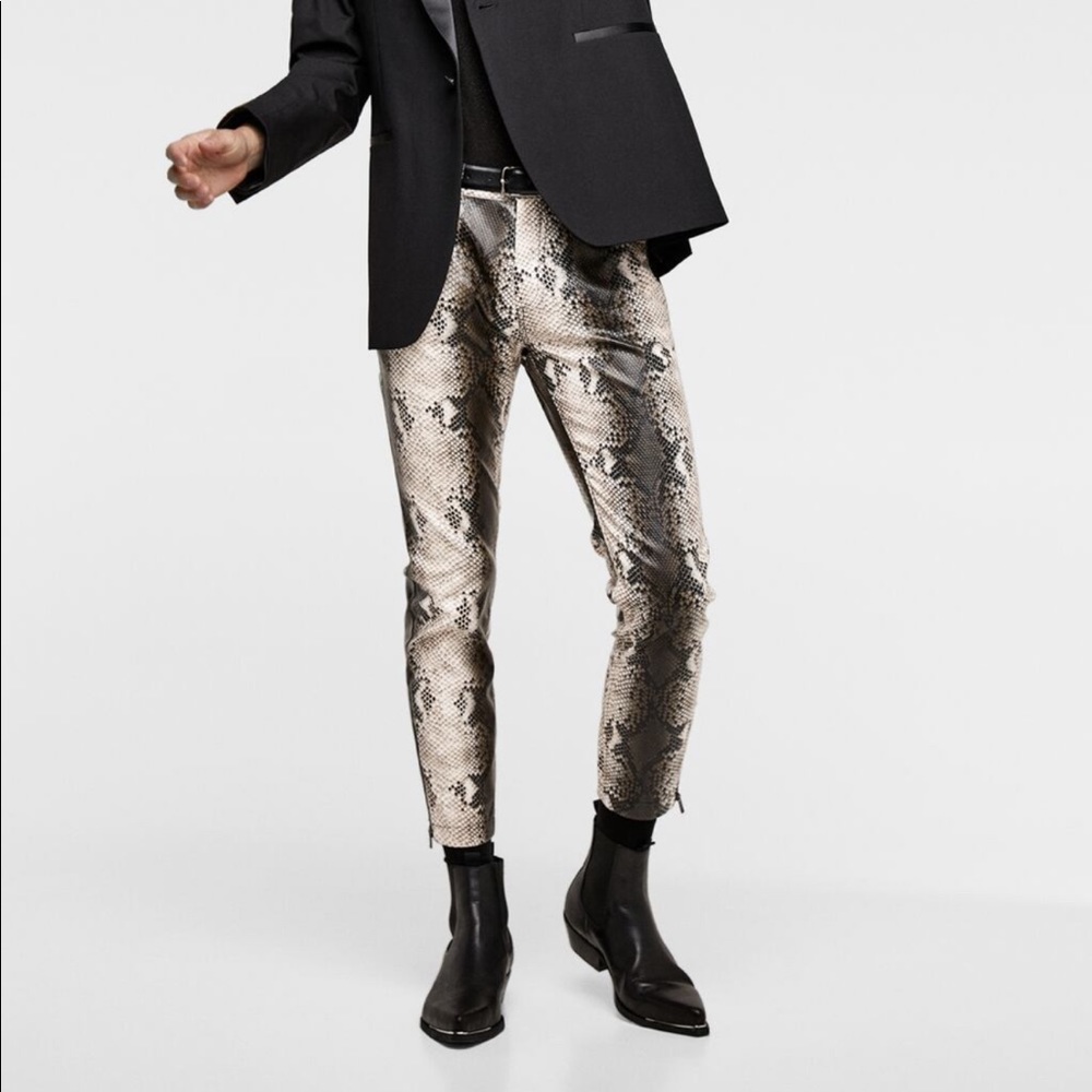 Zara leather pants
